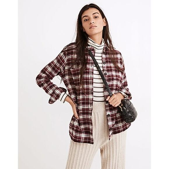 Madewell Flannel Sunday Shirt in Mahaska Plaid - Picture 2 of 11